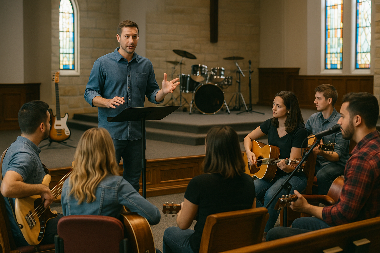 Aula de Liderança de Louvor